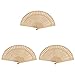 FOMIYES 3PCS Pachnący Wentylator Drewniany Ręczny Składany Fanowie Pachnący Drewniany Chiński Fan Ręki Vintage Składany Fan Ślubny Fan Prezent Dekoracja Domu Dekoracja