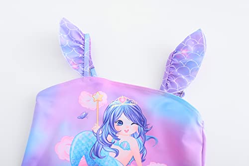 Image of Akokvlar Two Pieces Swimsuit Mermaid Bikinis Tankini Bathing Suit for Little Girls