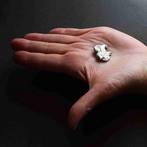 The Magic Zoo Sterling Silver Pomeranian Large Pendant #TOP4