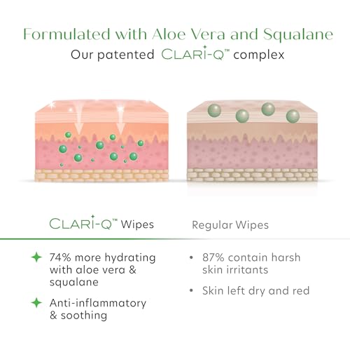 𝗪𝗜𝗡𝗡𝗘𝗥 𝟮𝟬𝟮𝟯* Makeup Remover Face Wipes, Daily Facial Cleansing Wipes to Remove Dirt, Oil and Make Up, 100% Plant Based Fibers - Image 4
