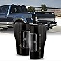 AKKON - Fits 2017 2018 2019 Ford F-250 / F350 Super Duty [w/o Blind Spot] Smoked Tail Lights Pair Driver + Passenger [w/o LED]