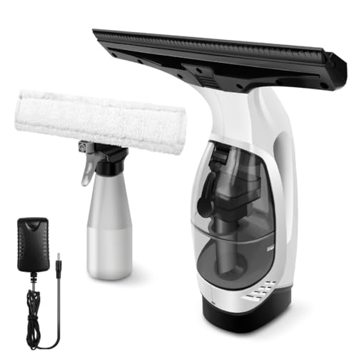 ALisasin Limpiador de vidrio eléctrico inalámbrico de mano, raspador de vidrio, herramienta de limpieza de cocina, limpiador de coche, mini limpieza de ventanas