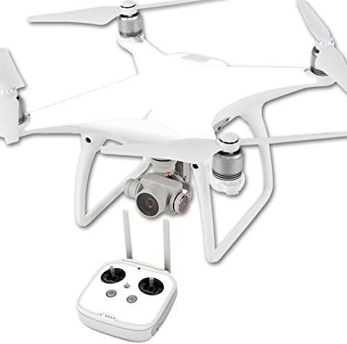 mightyskins  Skin de vinilo para DJI Phantom 4 Quadcopter Drone Wrap calcomanía decorativo para tapa Skins Solid Color Blanco