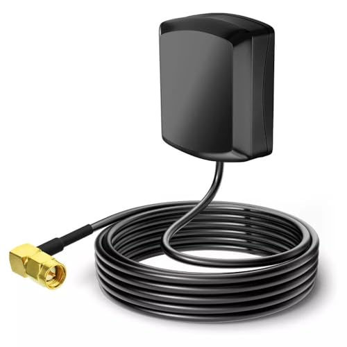 CP GPS Antenna 3M Cable Lead SMA Male GPS Connector suitable for most Car Radio L Shape easy fit for behind small space behind Radio long Quality cable with warranty.