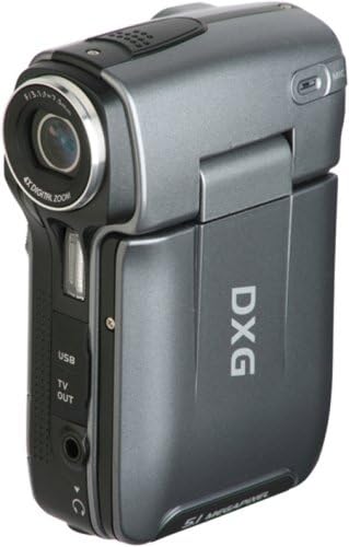 DXG DXG-565VSC 5.0 Megapixel Ultra-Compact Digital Video Camera In Clamshell (Gun Metal Silver)