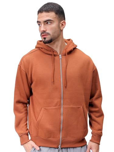 Sweat à capuche décontracté pour homme avec fermeture avant