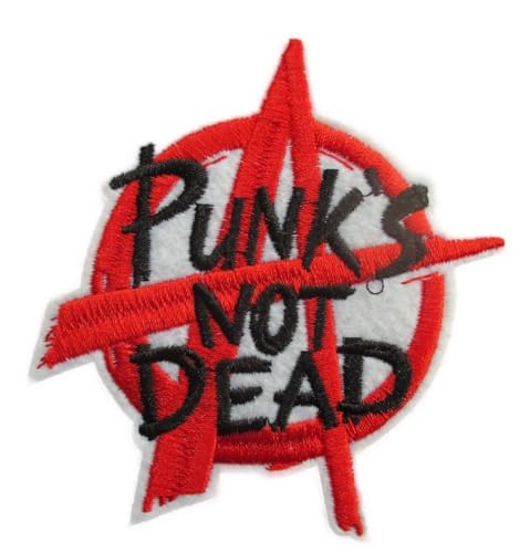 hotrodspirit - Patch Punk Not Dead 9x8.5cm Logo Anarchy Rock Roll