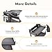 Pazcii Blind Corner Pull Out Organizer, 14 Inch 2-Tier Swing Tray with 4 Detachable Shelves, Soft Close Universal Left/Right Mount for Kitchen Cabinet Storage
