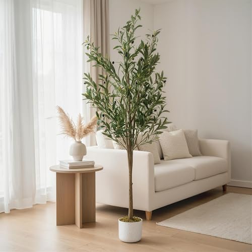 5.2FT Artificial Olive Tree with Lifelike Leaves & 34 Fruits,
