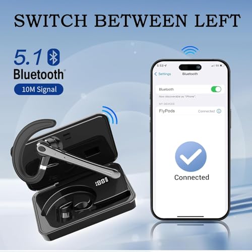 Image of 𝐃𝐫𝐮𝐦𝐬𝐭𝐨𝐧𝐞 𝟏𝟎-𝐘𝐞𝐚𝐫 𝐖𝐚𝐫𝐫𝐚𝐧𝐭𝐲 Professional Bluetooth Headset | Wireless Stereo Earphones with Mic, Noise Cancellation & Clear Calls | Ideal for Office, Travel & Daily Commute