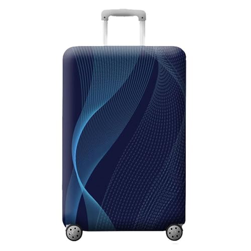 Image of MosaiRudo Thicker Luggage Cover Elastic Suitcase Cover Protector Fits 18-32 Inch Suitcase Travel Accessories, TKM0078, S, Zipper Closurezipper Closurezipper Closurezipper Closurezipper Closure