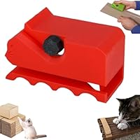 Kartonschneider Katzenform - Mit 10 Klingen, 9,9x5,2x4,8cm, Schwarz