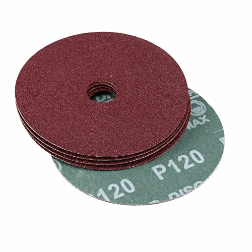 Tool parts 4-Inch x 5/8-Inch Aluminum Oxide Resin Fiber Discs Center Hole 120 Grit 15 Pcs