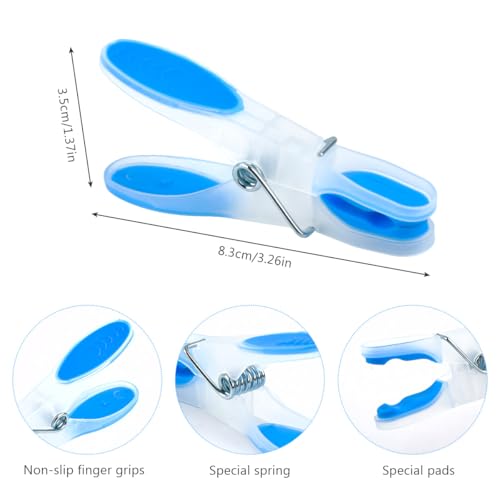 CENBEN 40PCS Plastic Clothes Pegs for Washing Line Coloured Soft Grip Clothes Pegs Washing Line Pegs Laundry Pegs Hanging Clothes Pins - Image 2