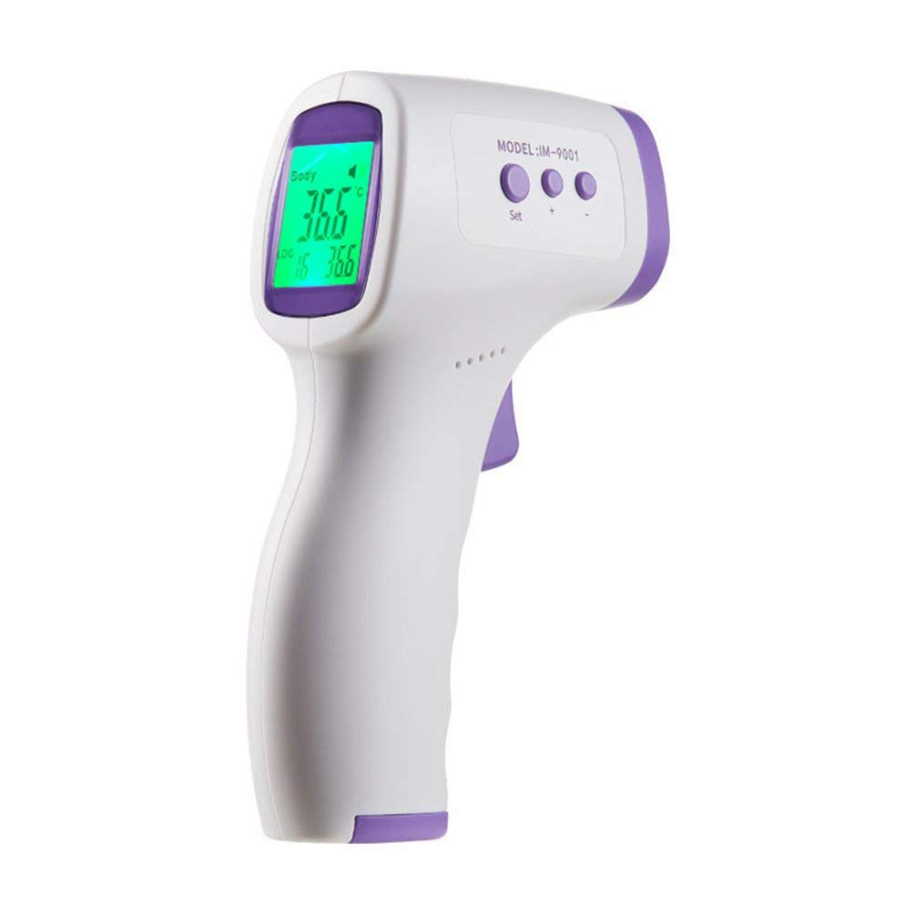 CHOULI Termometro elettronico a infrarossi Frontale per misurazioni della Temperatura Senza Contatto Termometro elettronico per la Temperatura corporea Bianco
