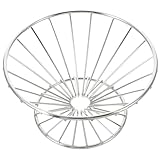 SHINEOFI Moderner Metall Obstkorb aus Robustem Drahtgeflecht Silberfarbene...