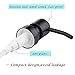 KEEGH Soap Dispenser Replacement Pump, 4pack Rust-proof Stainless Steel with Black Metal Coated Pumps Fit Standard 8oz / 16oz Boston Round Bottles