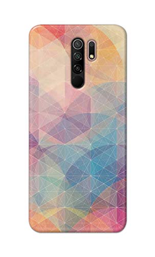 Image of Printed Hard Back Cover Case for Mi Redmi 9 Prime Back Cover (Crumpled Paper Design) -1803