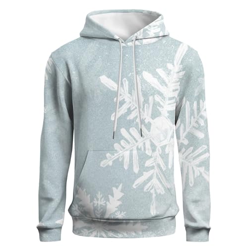COTAIL hoodie impression 3D flocons neige unisexe petit