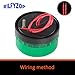 Rilfyzop Industrial Round Beeper Warning Light D-5061-J Green AC 110V-120V 75dB Flashing