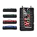 Wrench Roll Up Pouch Black Coiling Block Bag Wera Tools Rolling Organizer Carrier Truck Tool Box Big Tote Carrier Socket Tray with 38 Pockets Sockets and Handle GJB01