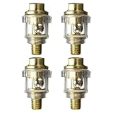 Generisch Industrieller pneumatischer Schmierer 4er Set Aluminium 1/4" Interface, kompakt und leicht für Druckluftwerkzeugwartung in Werkstatt
