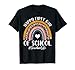 First Day Of Teacher Life Back To School Leopard Rainbow T-Shirt