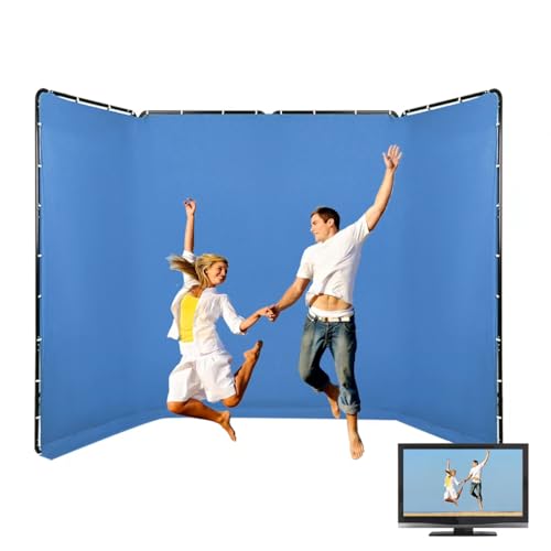 Fond bleu photographie pour diffusion en direct et décors de fêtes réussis