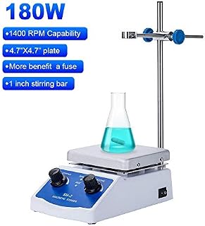 Magnetic Stirrer Hot Plate Mixer 1000ml Stirring Capacity 5 x 5 inch Max