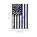 SEOCKA Back The Blue Thin Blue Line Flag American Police Tapestry Wall Posters 60X40 in Wall Hanging Decoration for Bedroom Living Room