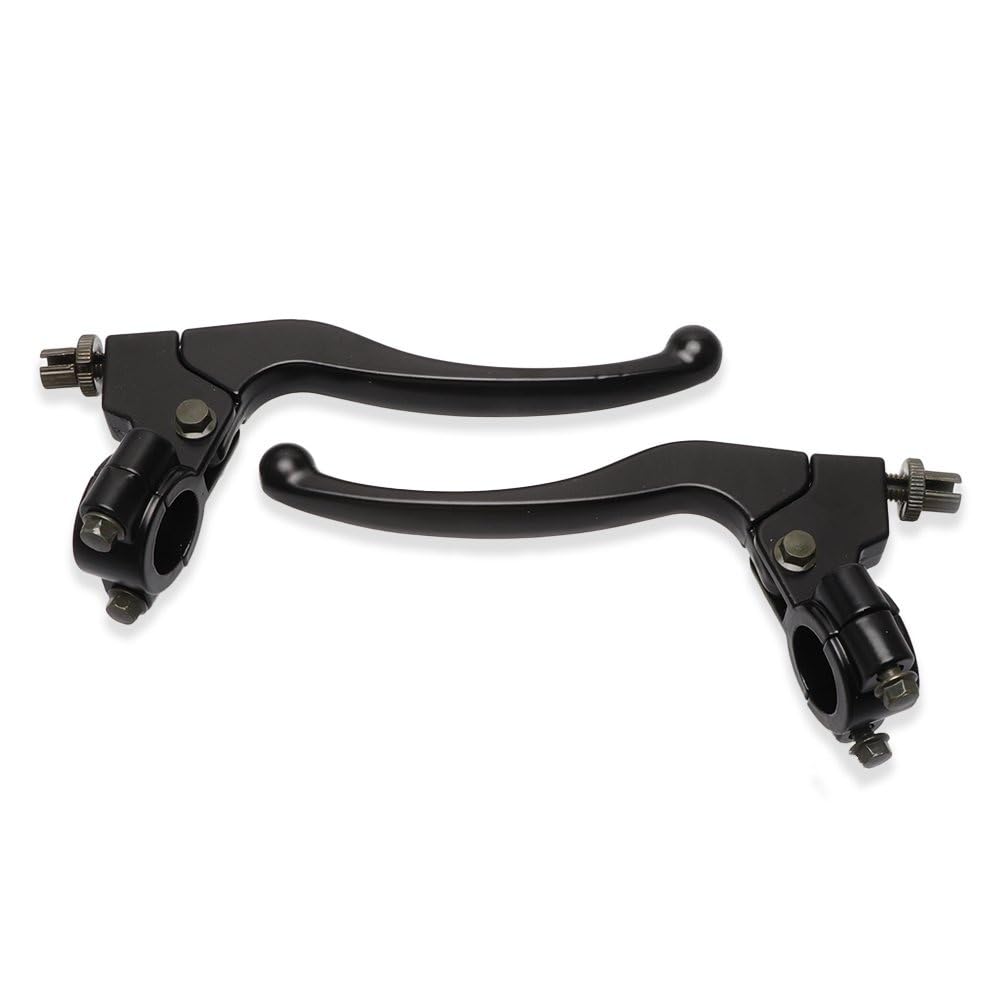 Lisqbkbi Motorcycle Brake Clutch Lever Universal Brake Clutch Lever for Motorcycle Pit Dirt Bike ATV Motorcycle Pit Dirt Bike ATV Replacement Parts Aluminum Alloy Brake Clutch Lever(1 Pair)
