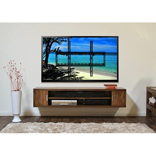 Image of Gadget Wagon Tilting Wall Mount Stand 15 Degrees for 26 to 55 inch LCD and LED Monitor /TV (Black)