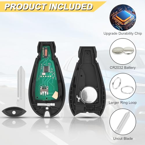 image for Vurkcy Key Fob Replacement for 2008-2020 Dodge Grand Caravan/ 2008-201