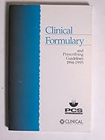 Clinical Formulary and Prescribing Guidelines 1994-1995 B000ZMC18W Book Cover