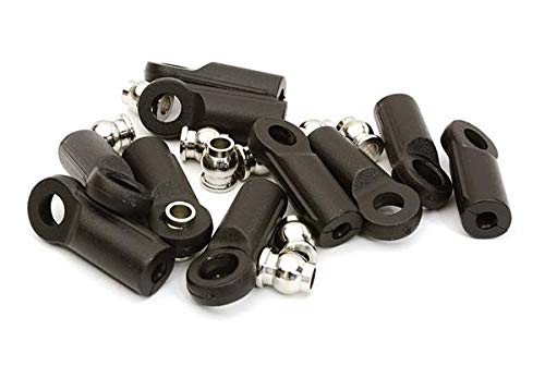 Rotule 3mm avec chape droite M3 de 24mm de longueur pour liaison de train roulant RC