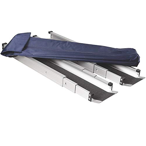 Dmi Wheelchair Ramp,Entry Ramp,Threshold Ramp And Handicap Ramp, Fsa Eligible, Is Portable And Adjustable From 3-5 Ft Long, 4.5 In Wide For Entryway, Doors,Steps,Shed Or Curb, 2 Ramps Included #TOP7