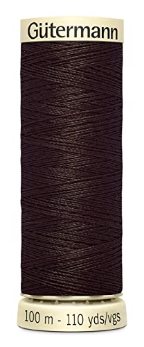 Hilo universal Sew-All de poliéster, 110 yardas, color castaño