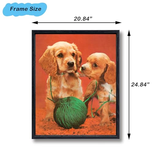 Image of Canvas Frames for 20 inchx24 inchPaintings with 0.6 inch~0.9 inch Deep Black