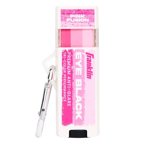 Franklin Sports Eye Black Stick - Baseball Softball + Football Eye Black for Kids + Adults - Sun Glare Reduction - Pink Fusion