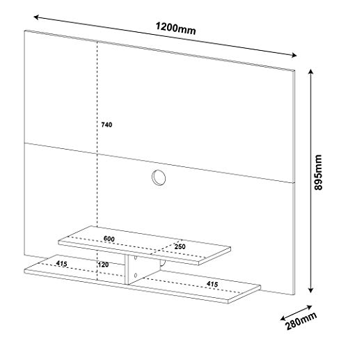 Painel com suporte para Tv até 47
