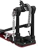 DW 5000 Series XF Extended Footboard Accelerator Double w/Bag Bass Drum Pedal (DWCP5002AD4XF),Red/Black #2