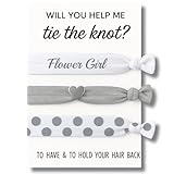 Flower Girl Gift, Flower Girl Hair Ties, Bridesmaid Jewelry Accessory-Makes the Perfect Gift For Flower Girls