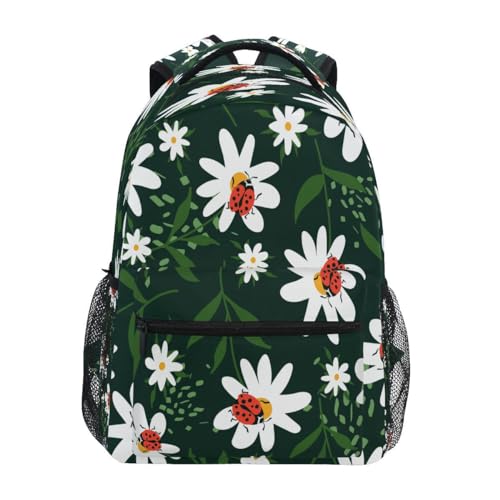 Sac à dos d'été coccinelles étanche et ergonomique pour l'école