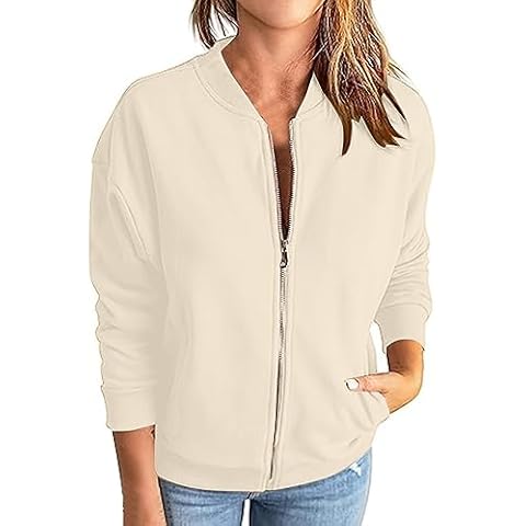 Veste KIMODO Femme Zippée Beige Cover