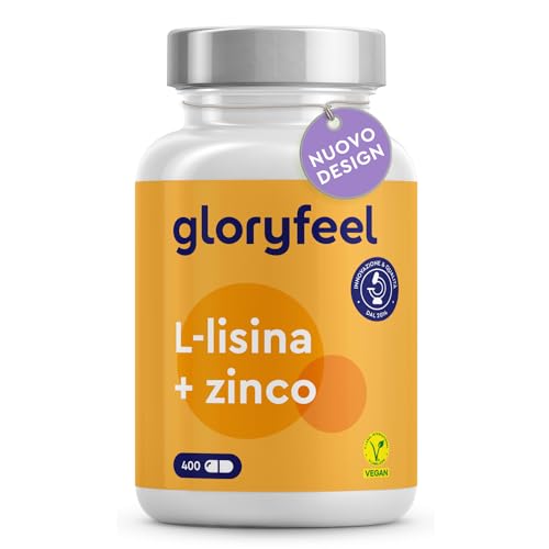 L-Lisina 400 Capsule, 1000mg con Zinco