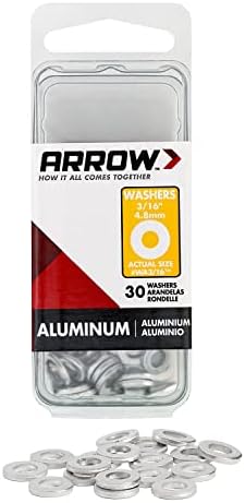 Arrow Fastener WA3/16 Aluminum Washers,Silver