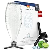 Sodaquip® Flaschenhalter für Sodastream Crystal Glasflaschen - NEU 3X platzsparende Flaschenständer | Flaschenhalterung - Abtropfgestell für Sodastream Glasflaschen