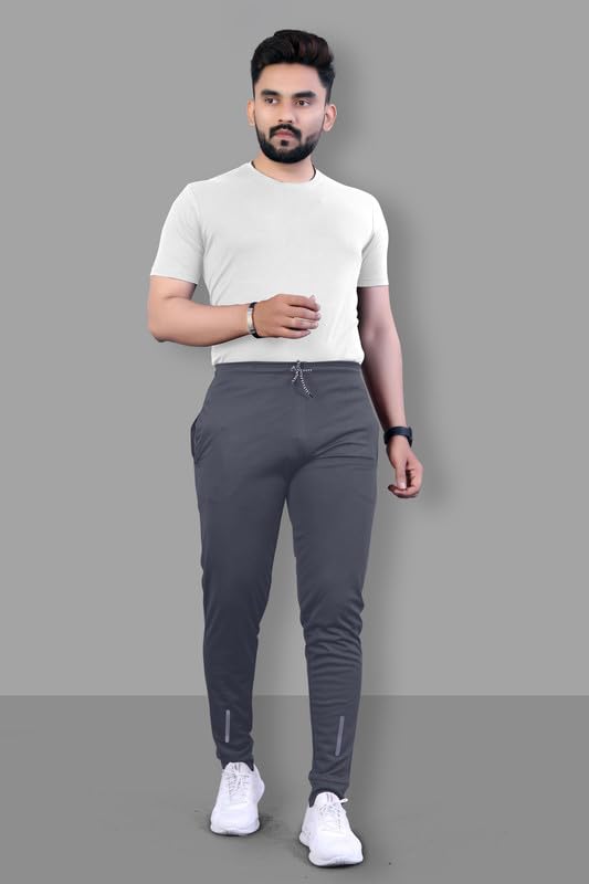 Image of NoseQueen Regular Track Pants for Man | Men Trackpant | Night Pants for Man with with Zippered Pockets, Drawstring Waist