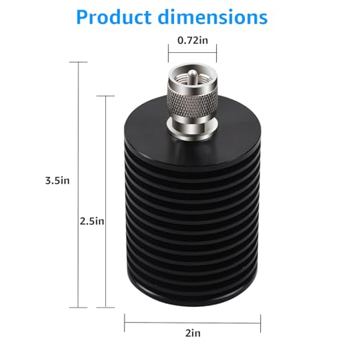50W PL259 UHF Masculino Dummy Load DC-520MHz 50 Ohm miniatura 2
