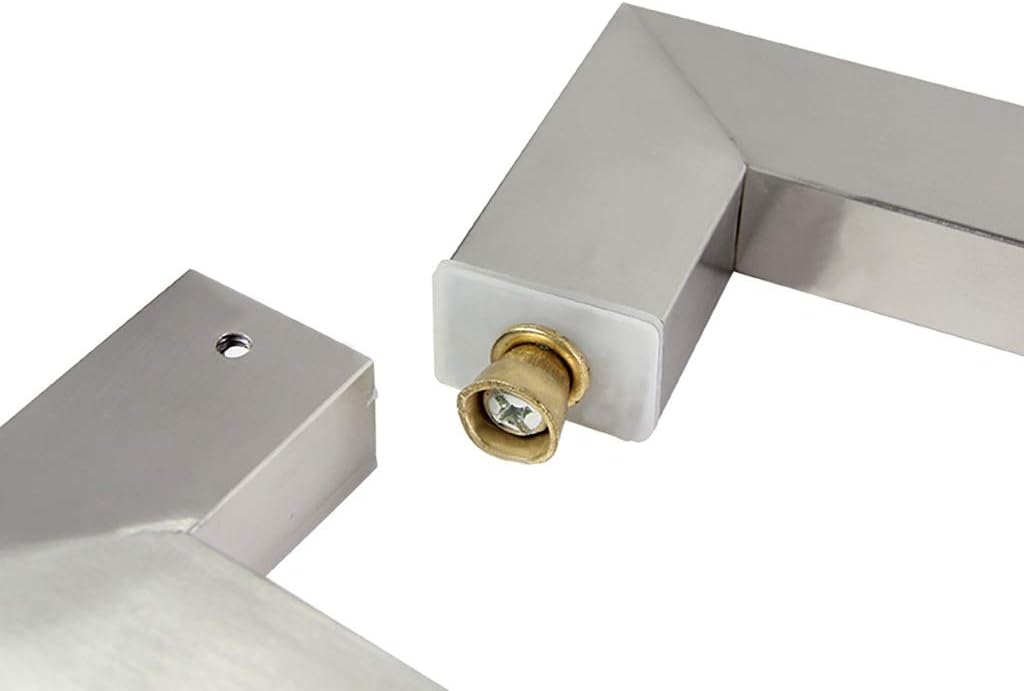 Heavy Duty Stainless Steel Square Tube Commercial Push-Pull Door Handle/Glass Door Handle/Wooden Door Handle, 5 Lengths/Length600Mm